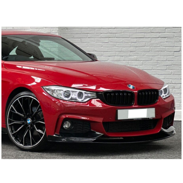 BMW 4 Series F32 F33 F36 M Performance Front Splitter Gloss Black 2012-2019 - KEUBE