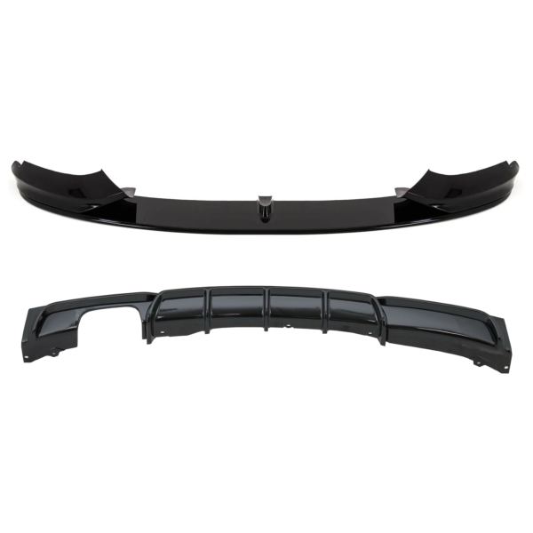 BMW 3 Series F30 F31 M Performance Body Kit (Front Lip, Diffuser) Gloss Black 2012-2019 - KEUBE