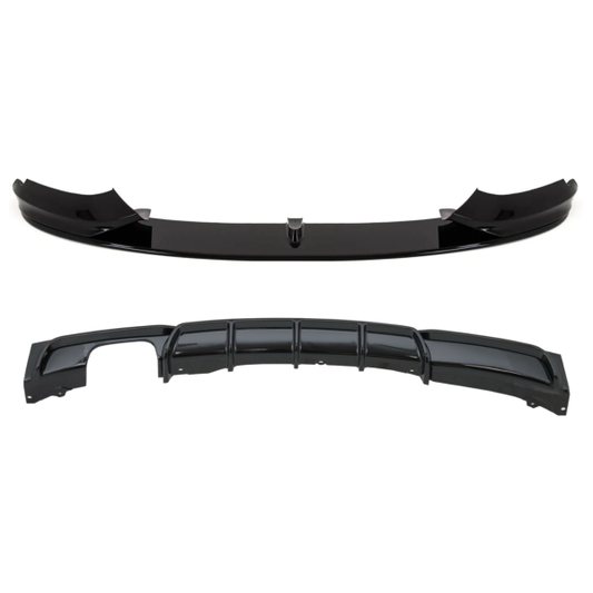 BMW 3 Series F30 F31 M Performance Body Kit (Front Lip, Diffuser) Gloss Black 2012-2019 - KEUBE