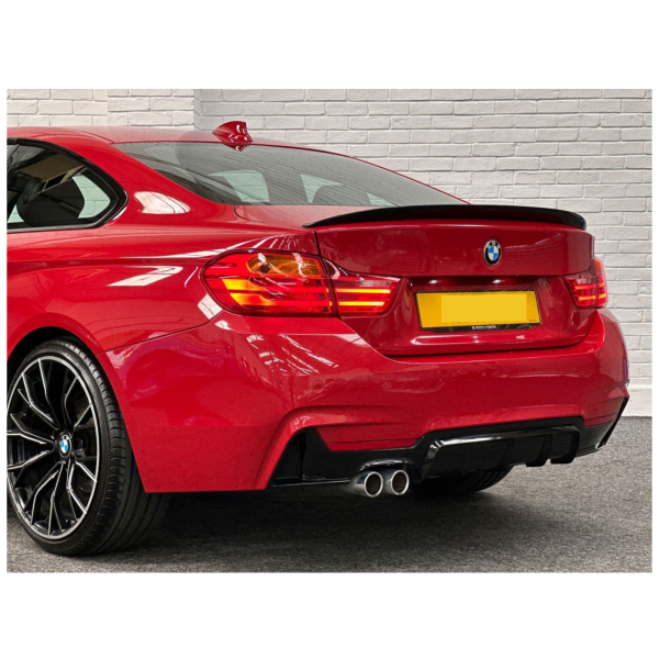 BMW 4 Series F32 F33 F36 M Performance Rear Diffuser Gloss Black 2012-2019 - KEUBE