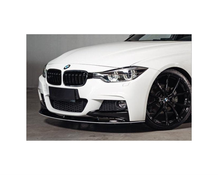 BMW 3 Series F30 F31 M Performance Front Splitter Gloss Black 2012-2019 - KEUBE