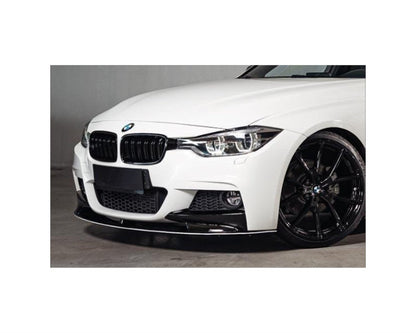BMW 3 Series F30 F31 M Performance Front Splitter Gloss Black 2012-2019 - KEUBE