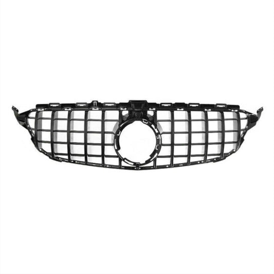 MERCEDES C Class W205 C205 AMG Style Front Grille With Camera Gloss Black 2014-2018