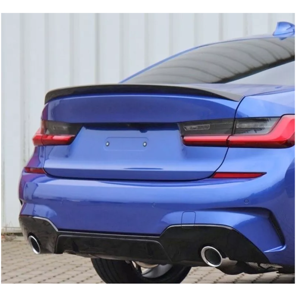 BMW 3 Series G20 G21 M Performance Rear Spoiler Gloss Black 2019+ - KEUBE