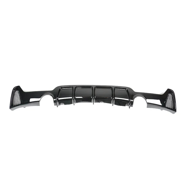 BMW 4 Series F32 F33 F36 Rear Diffuser (Dual Exhaust) Gloss Black 2012-2019 - KEUBE