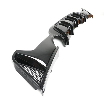 BMW 4 Series F32 F33 F36 Rear Diffuser (Dual Exhaust) Gloss Black 2012-2019 - KEUBE