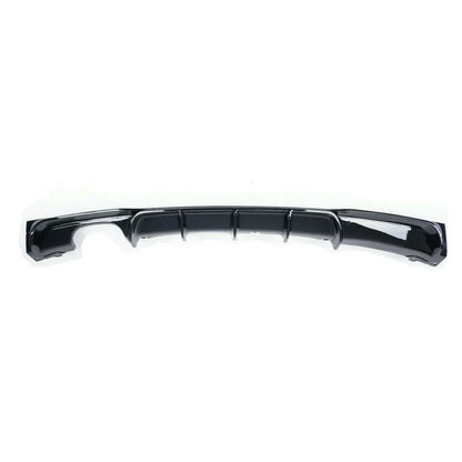 BMW 3 Series F30 F31 Rear Diffuser 2-0 (2 tips on left) Gloss Black 2012-2019 - KEUBE