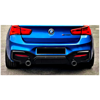 BMW 1 Series F20 F21 M Performance Rear Diffuser Gloss Black 2015+