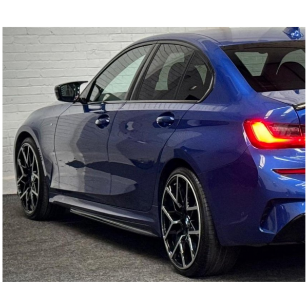BMW 3 Series G20 G21 M Sport Side Skirts Gloss Black 2019+ - KEUBE