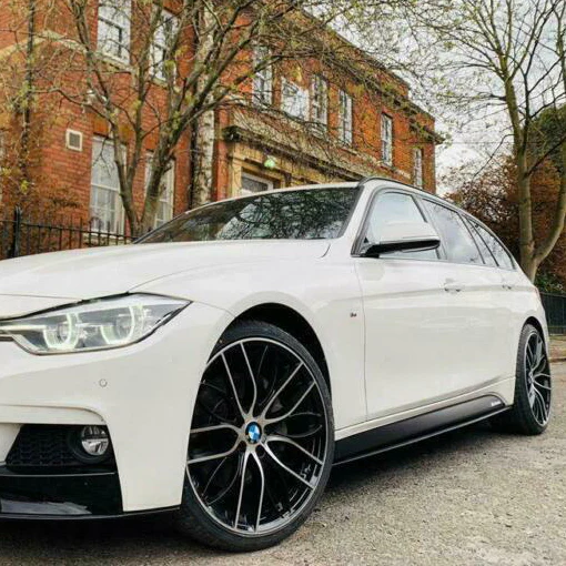 BMW 3 Series F30 F31 Side Skirts Gloss Black 2012-2019 - KEUBE