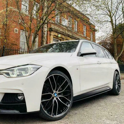 BMW 3 Series F30 F31 Side Skirts Gloss Black 2012-2019 - KEUBE