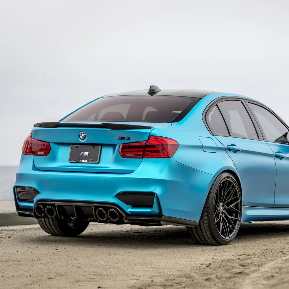 BMW 3 Series M3 F30 F80 M4 V Style Spoiler Gloss Black 2012-2019 - KEUBE